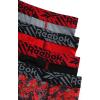 imageReebok Boys Boxer Briefs  4 Pack Soft Comfort Performance Stretch Breathable 5 Inseam Boxer Briefs Boys Underwear 618Red PrintBlackFire Truck RedGrey