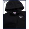 imageReebok Boys Fleece Jacket  Weather Resistant Hooded Full Zip Polar Fleece Jacket for Boys  Lightweight Outerwear JacketsBlack Ink