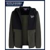 imageReebok Boys Fleece Jacket  Weather Resistant Hooded Full Zip Polar Fleece Jacket for Boys  Lightweight Outerwear JacketsOlive