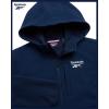 imageReebok Boys Fleece Jacket  Weather Resistant Hooded Full Zip Polar Fleece Jacket for Boys  Lightweight Outerwear JacketsVector Navy Blue