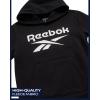imageReebok Boys Sweatshirts  Performance Fleece Pullover Hoodies for Boys  Cozy Graphic Hoodies for Gym and Daily WearBlack