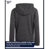 imageReebok Boys Sweatshirts  Performance Fleece Pullover Hoodies for Boys  Cozy Graphic Hoodies for Gym and Daily WearDark Heather Grey