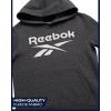 imageReebok Boys Sweatshirts  Performance Fleece Pullover Hoodies for Boys  Cozy Graphic Hoodies for Gym and Daily WearDark Heather Grey