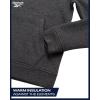 imageReebok Boys Sweatshirts  Performance Fleece Pullover Hoodies for Boys  Cozy Graphic Hoodies for Gym and Daily WearDark Heather Grey