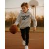 imageReebok Boys Sweatshirts  Performance Fleece Pullover Hoodies for Boys  Cozy Graphic Hoodies for Gym and Daily WearLight Grey Heather