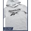 imageReebok Boys Sweatshirts  Performance Fleece Pullover Hoodies for Boys  Cozy Graphic Hoodies for Gym and Daily WearLight Grey Heather