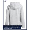 imageReebok Boys Sweatshirts  Performance Fleece Pullover Hoodies for Boys  Cozy Graphic Hoodies for Gym and Daily WearLight Grey Heather