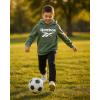 imageReebok Boys Sweatshirts  Performance Fleece Pullover Hoodies for Boys  Cozy Graphic Hoodies for Gym and Daily WearOlive