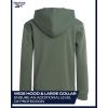 imageReebok Boys Sweatshirts  Performance Fleece Pullover Hoodies for Boys  Cozy Graphic Hoodies for Gym and Daily WearOlive