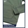 imageReebok Boys Sweatshirts  Performance Fleece Pullover Hoodies for Boys  Cozy Graphic Hoodies for Gym and Daily WearOlive