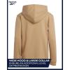 imageReebok Boys Sweatshirts  Performance Fleece Pullover Hoodies for Boys  Cozy Graphic Hoodies for Gym and Daily WearUtility Beige