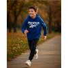 imageReebok Boys Sweatshirts  Performance Fleece Pullover Hoodies for Boys  Cozy Graphic Hoodies for Gym and Daily WearVector Blue