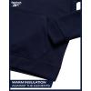 imageReebok Boys Sweatshirts  Performance Fleece Pullover Hoodies for Boys  Cozy Graphic Hoodies for Gym and Daily WearVector Navy