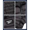imageReebok Boys Winter Coat  Lightweight Insulated Puffer Jacket  Wind ampamp Water Resistant Quilted Hooded Winter Jacket for BoysCharcoal