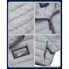 imageReebok Boys Winter Coat  Lightweight Insulated Puffer Jacket  Wind ampamp Water Resistant Quilted Hooded Winter Jacket for BoysIce Grey