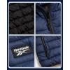 imageReebok Boys Winter Coat  Lightweight Insulated Puffer Jacket  Wind ampamp Water Resistant Quilted Hooded Winter Jacket for BoysNavy