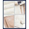 imageReebok Girls Fleece Jacket  Full Zip Soft Sherpa Faux Fur Coat Hooded Winter Jacket  Warm Teddy Coat for GirlsCream