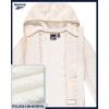 imageReebok Girls Fleece Jacket  Full Zip Soft Sherpa Faux Fur Coat Hooded Winter Jacket  Warm Teddy Coat for GirlsCream