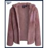 imageReebok Girls Fleece Jacket  Full Zip Soft Sherpa Faux Fur Coat Hooded Winter Jacket  Warm Teddy Coat for GirlsDusty Rose Pink