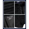 imageReebok Girls Fleece Jacket  Full Zip Soft Sherpa Faux Fur Coat Hooded Winter Jacket  Warm Teddy Coat for GirlsJet Black