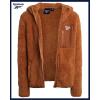 imageReebok Girls Fleece Jacket  Full Zip Soft Sherpa Faux Fur Coat Hooded Winter Jacket  Warm Teddy Coat for GirlsKhaki