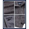 imageReebok Girls Fleece Jacket  Full Zip Soft Sherpa Faux Fur Coat Hooded Winter Jacket  Warm Teddy Coat for GirlsMedium Grey
