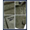 imageReebok Girls Fleece Jacket  Full Zip Soft Sherpa Faux Fur Coat Hooded Winter Jacket  Warm Teddy Coat for GirlsSage Mist