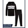 imageReebok Toddler Boys Tracksuit  2 Piece Cozy Soft Fleece Toddler Zip Up Hoodie Sweatshirt and Boys Jogger Pants OutfitBlack