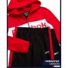 imageReebok Toddler Boys Tracksuit  2 Piece Cozy Soft Fleece Toddler Zip Up Hoodie Sweatshirt and Boys Jogger Pants OutfitBlackRed