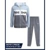 imageReebok Toddler Boys Tracksuit  2 Piece Cozy Soft Fleece Toddler Zip Up Hoodie Sweatshirt and Boys Jogger Pants OutfitDark Grey Heather