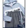 imageReebok Toddler Boys Tracksuit  2 Piece Cozy Soft Fleece Toddler Zip Up Hoodie Sweatshirt and Boys Jogger Pants OutfitDark Grey Heather
