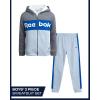 imageReebok Toddler Boys Tracksuit  2 Piece Cozy Soft Fleece Toddler Zip Up Hoodie Sweatshirt and Boys Jogger Pants OutfitLight Grey Heather