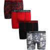imageReebok Boys Boxer Briefs  4 Pack 8 Pack Breathable Athletic Performance Stretch Underwear Boxers for Boys Sizes 618