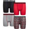 Black/Red/Grey/Black Print