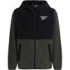 imageReebok Boys Fleece Jacket  Weather Resistant Hooded Full Zip Polar Fleece Jacket for Boys  Lightweight Outerwear JacketsOlive