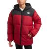 imageReebok Boys Puffer Jacket  Heavyweight Water ampamp Wind Resistant Quilted Boys Winter Coat  Fleece Insulated Kids Winter JacketBlackRed