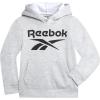 imageReebok Boys Sweatshirts  Performance Fleece Pullover Hoodies for Boys  Cozy Graphic Hoodies for Gym and Daily WearLight Grey Heather
