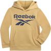imageReebok Boys Sweatshirts  Performance Fleece Pullover Hoodies for Boys  Cozy Graphic Hoodies for Gym and Daily WearUtility Beige