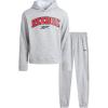 imageReebok Boys Sweatsuit Set  2 Piece Soft Fleece Pullover Matching Hoodies Sweatshirt and Jogger Sweatpants 412Ash Grey