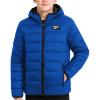 imageReebok Boys Winter Coat  Lightweight Insulated Puffer Jacket  Wind ampamp Water Resistant Quilted Hooded Winter Jacket for BoysVector Blue