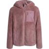 imageReebok Girls Fleece Jacket  Full Zip Soft Sherpa Faux Fur Coat Hooded Winter Jacket  Warm Teddy Coat for GirlsDusty Rose Pink