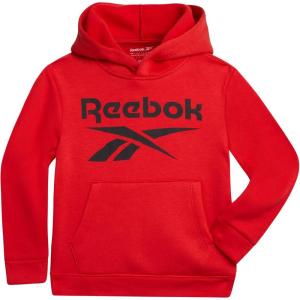 imageReebok Boys Sweatshirts  Performance Fleece Pullover Hoodies for Boys  Cozy Graphic Hoodies for Gym and Daily WearVector Red
