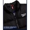 imageReebok Mens Puffer Vest  Full Zip Midweight Thick Insulated Sleeveless Jacket for Men  Outdoor Quilted Puffer Winter VestBlack Ink