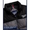 imageReebok Mens Puffer Vest  Full Zip Midweight Thick Insulated Sleeveless Jacket for Men  Outdoor Quilted Puffer Winter VestFog
