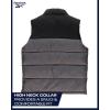 imageReebok Mens Puffer Vest  Full Zip Midweight Thick Insulated Sleeveless Jacket for Men  Outdoor Quilted Puffer Winter VestFog