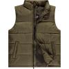 imageReebok Mens Puffer Vest  Full Zip Midweight Thick Insulated Sleeveless Jacket for Men  Outdoor Quilted Puffer Winter VestGreen