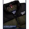 imageReebok Mens Puffer Vest  Full Zip Midweight Thick Insulated Sleeveless Jacket for Men  Outdoor Quilted Puffer Winter VestOlive