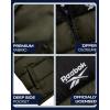 imageReebok Mens Puffer Vest  Full Zip Midweight Thick Insulated Sleeveless Jacket for Men  Outdoor Quilted Puffer Winter VestOlive