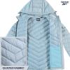 imageReebok Womens Jacket  Lightweight Softshell Quilted Jackets for Women Zip Up Hooded Winter Coat Outerwear with PocketsCloudy Blue