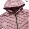 imageReebok Womens Jacket  Lightweight Softshell Quilted Jackets for Women Zip Up Hooded Winter Coat Outerwear with PocketsRose Pink